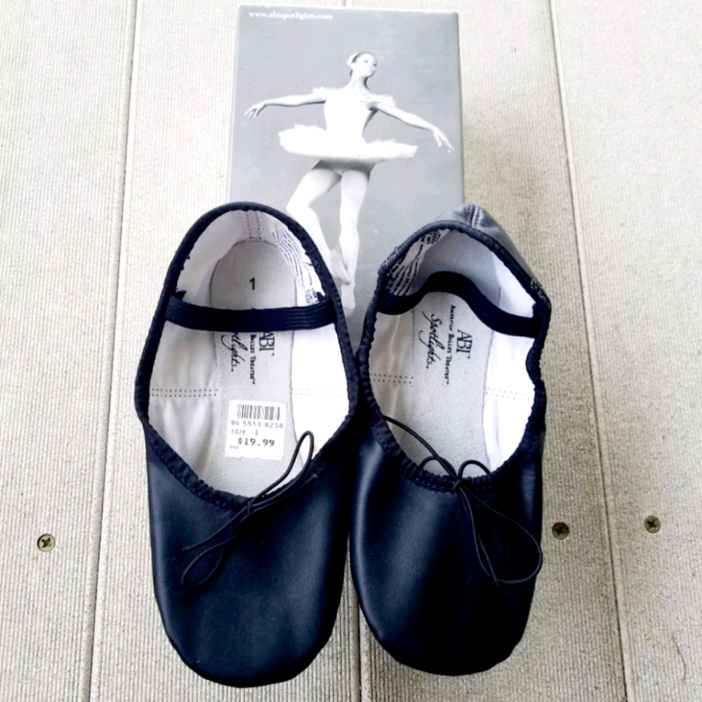 ABT Black Ballet Kids Shoes.       D1